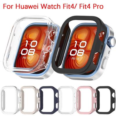 Противоударный чехол из ПК с защитой от падений, подходящий для HUAWEI Watch Fit4/Fit4 Pro, прочная полурамка, жесткий защитный корпус, чехол для смарт-часов