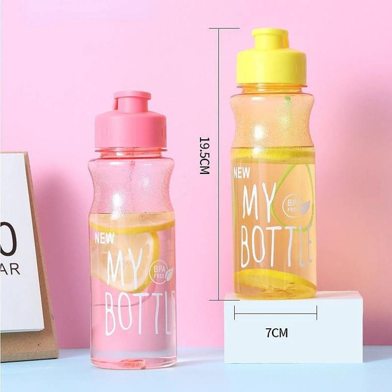 Transparent Water Bottle Portable Sports Drinking Bottles Large Capacity Outdoor Water Cup Leak-proof Fitness Tour Drinkware