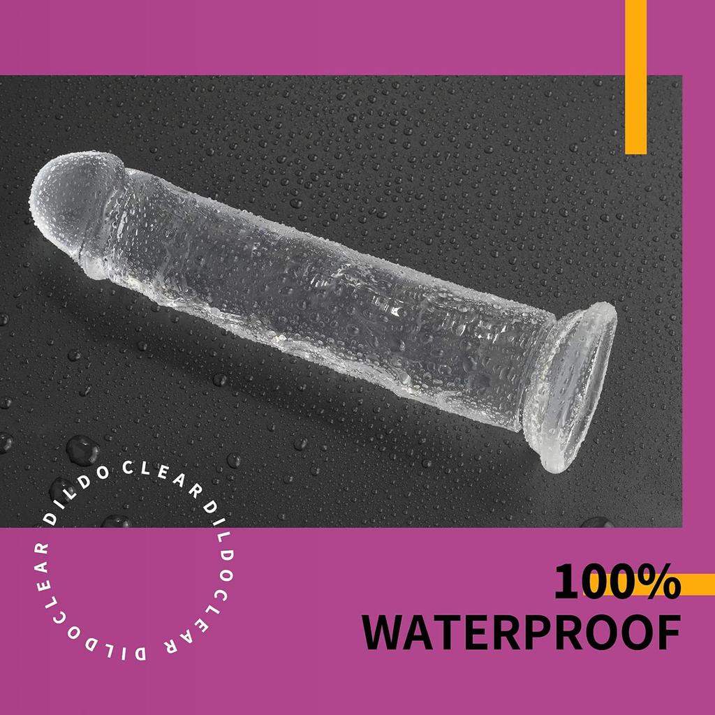MoDi Реалистичный дилдо для женщин, начинающий, прозрачный дилдо с прочной присоской, игра без рук для взрослых, секс-мастурбатор для точки G
