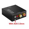 Optical Coax Toslink Digital To Analog Converter Rca L/R Stereo Audio Adapter