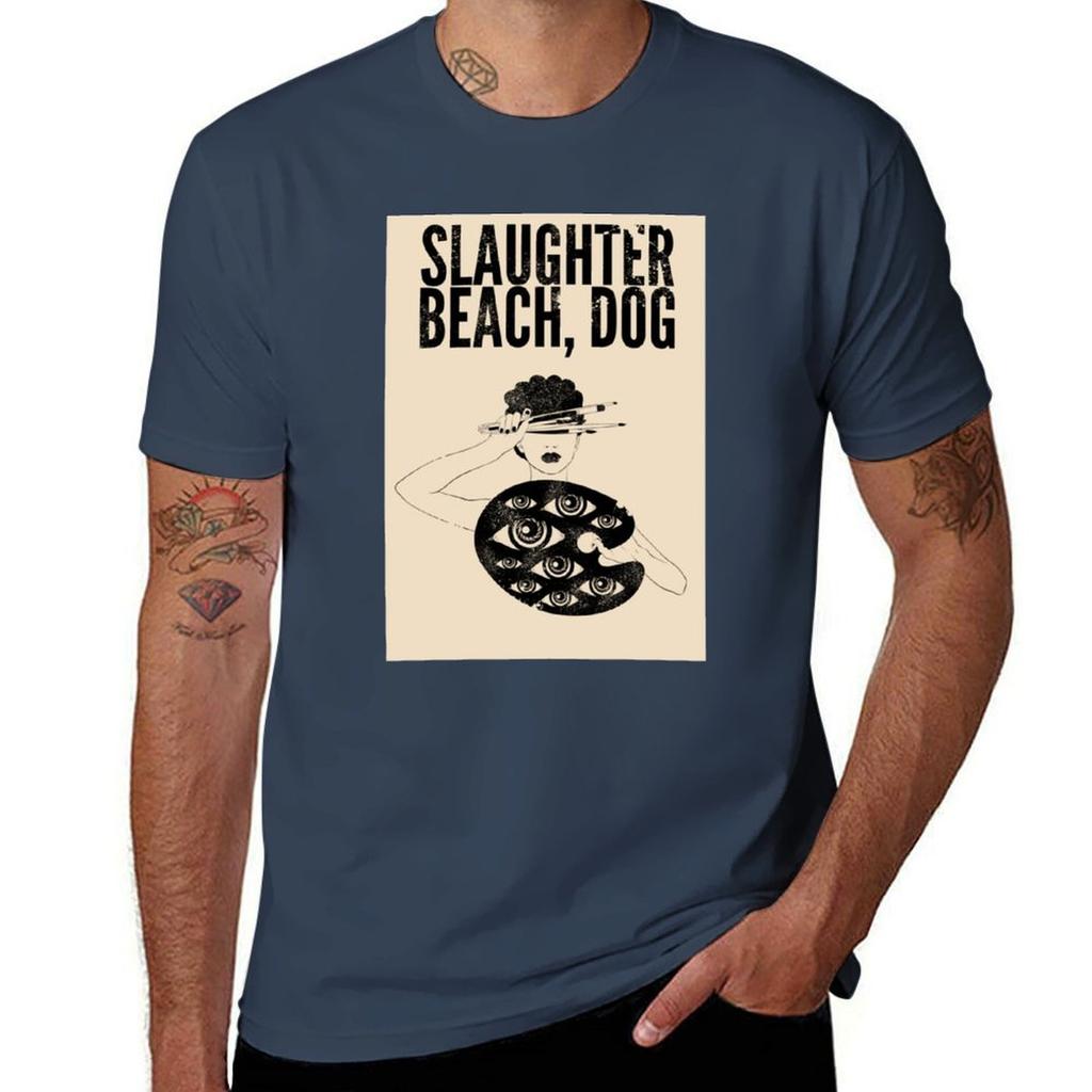 Slaughter Beach Dog Vintage Logo TShirt Basic Breathable Solid Color TShirt