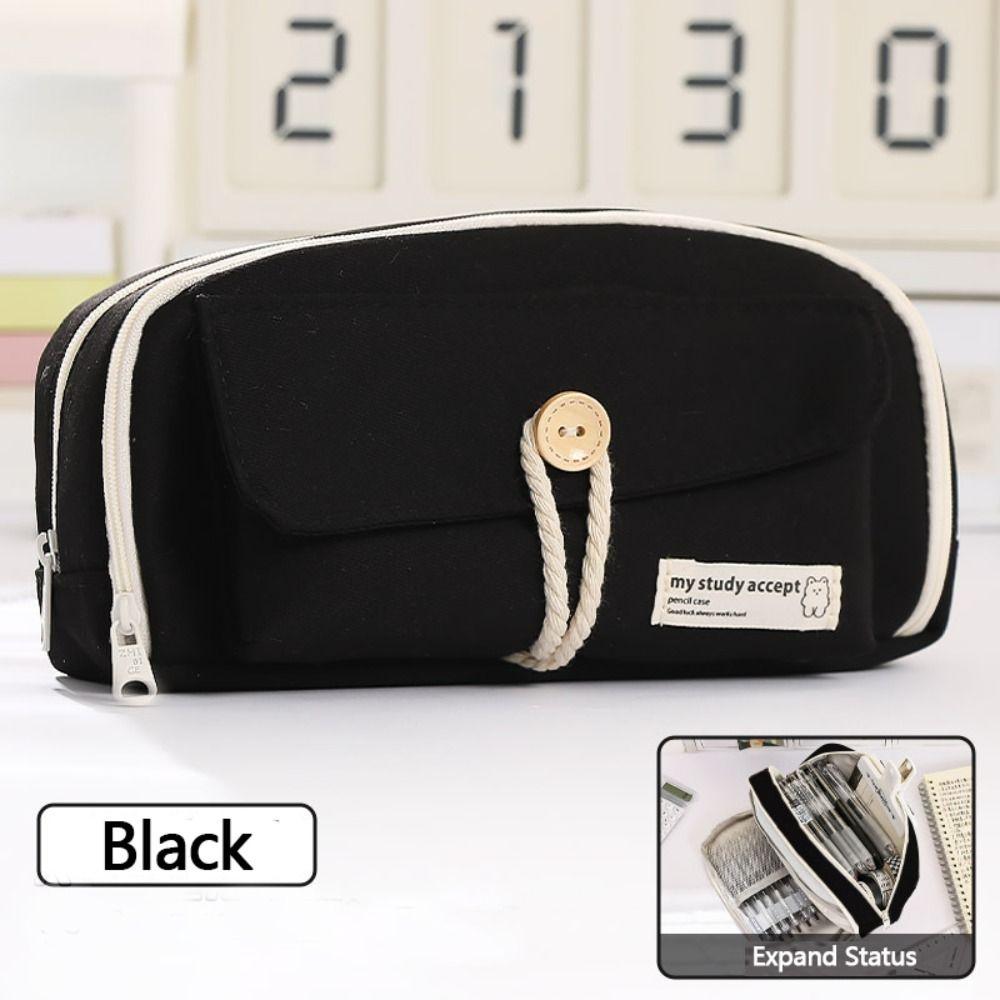 Сумка-карандаш большой емкости, тканевая сумка для хранения, креативный чехол для канцелярских принадлежностей, школьные принадлежности для студентов