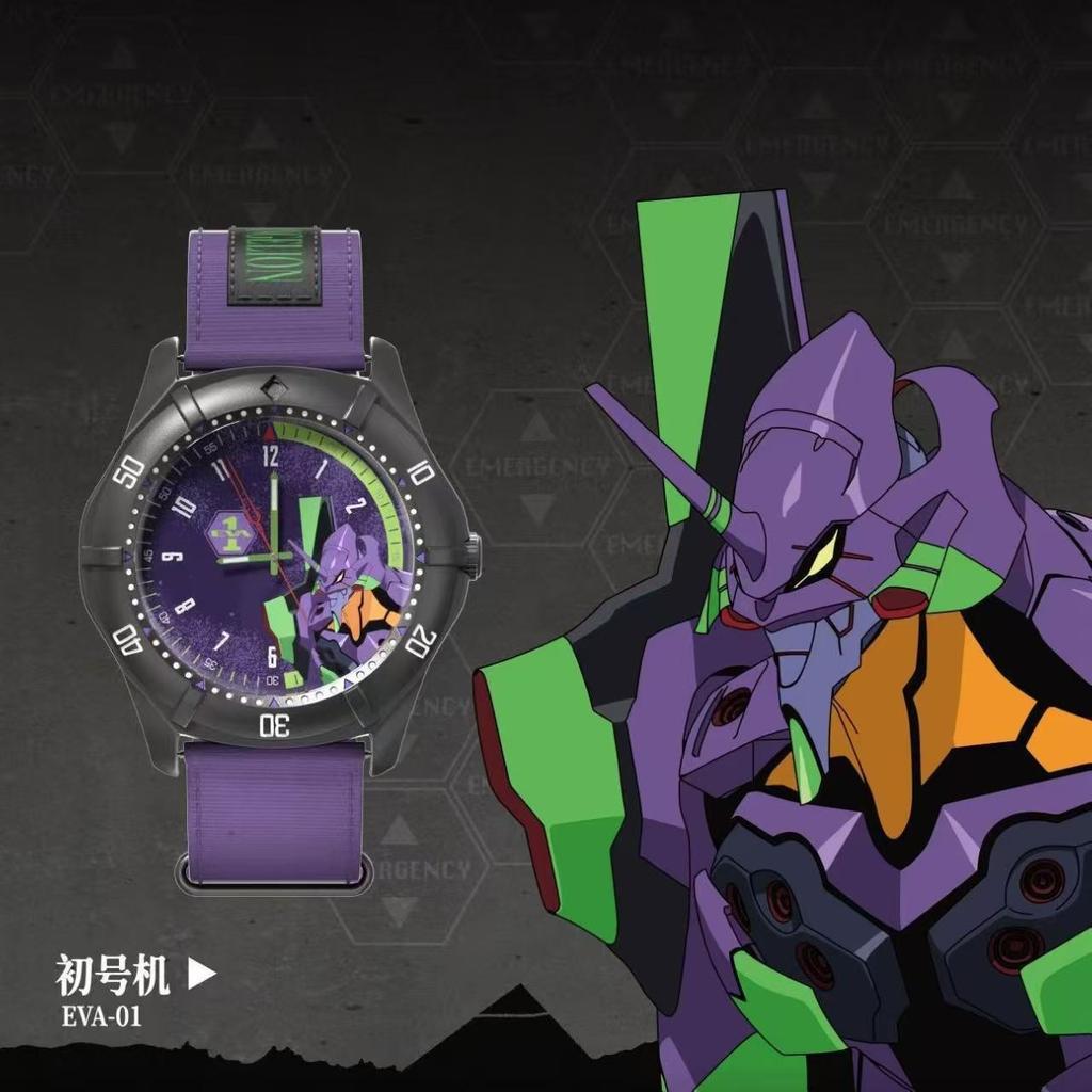 In Stock Original BANDAI NEON GENESIS EVANGELION Time Completion Plan Series Watch Anime Character Model Girls Toys Gifts