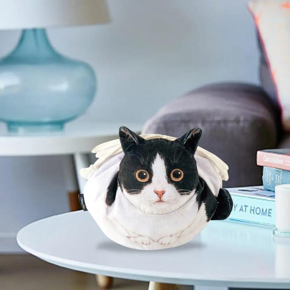 Cat Shaped Cat Cosmetic Bag Organizer Coin Pouch Purse Toiletry Storage Bag Decoration Cat Drawstring Travel Makeup Bag