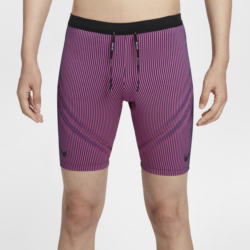 Nike Aeroswift Dri-FIT Adv Logo Stripe быстросохнущие модные шорты для бега мужские шорты угольно-черного цвета FN3370-060