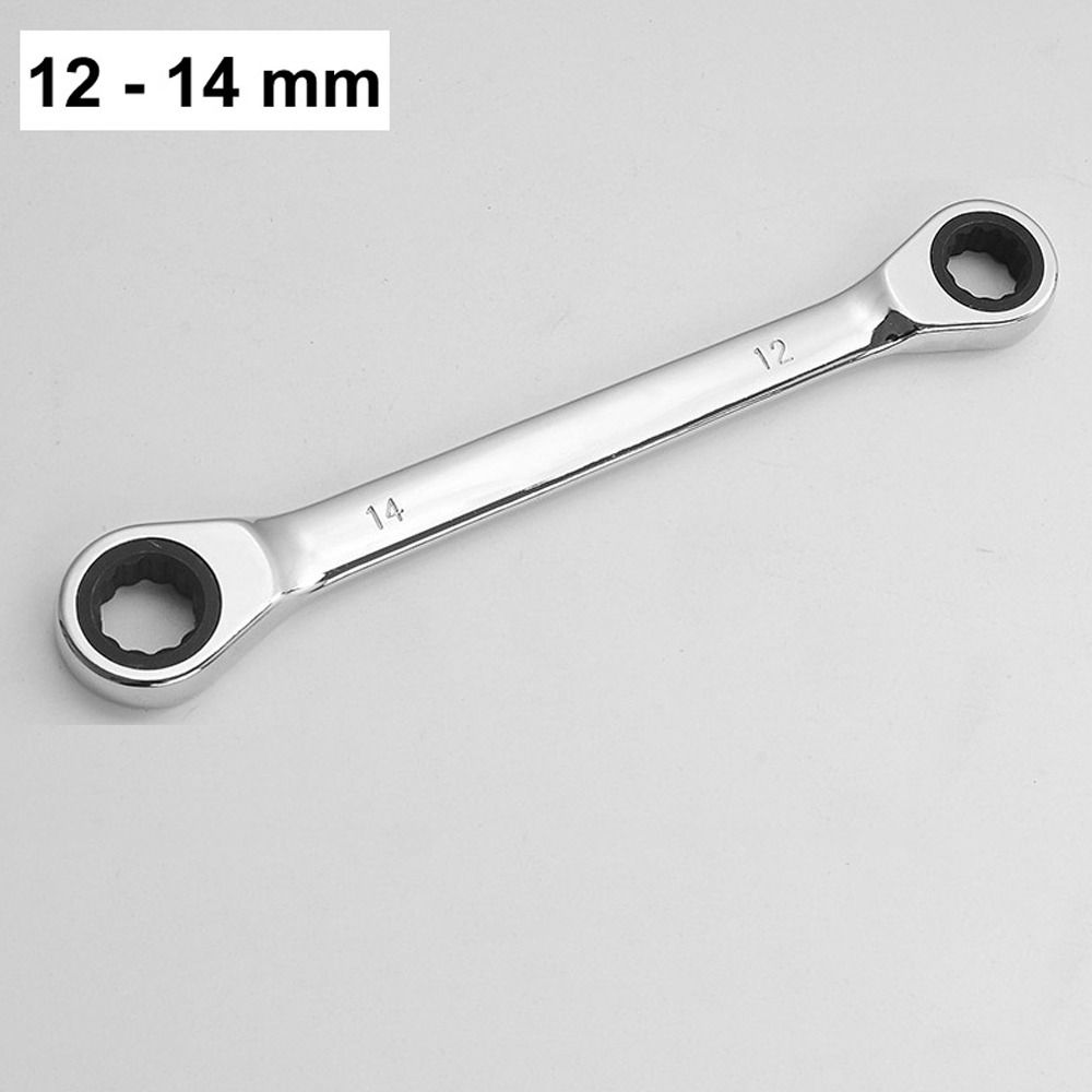 Портативный набор гаечных ключей с двойной головкой, инструменты для ремонта автомобиля, универсальный кольцевой ключ с трещоткой для автомобиля