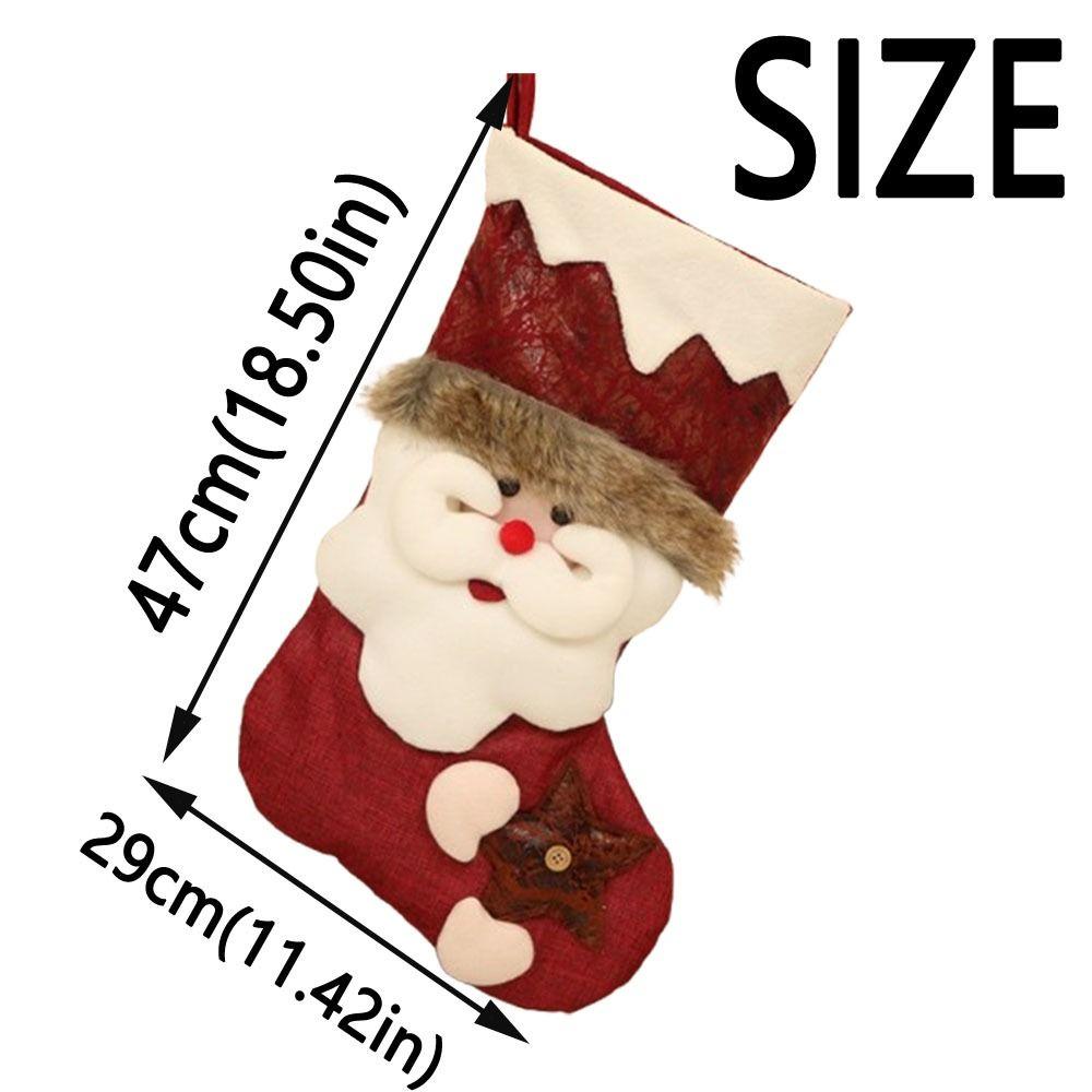 Cartoon Christmas Socks 3D Christmas Tree Ornaments  Christmas Festival Gifts