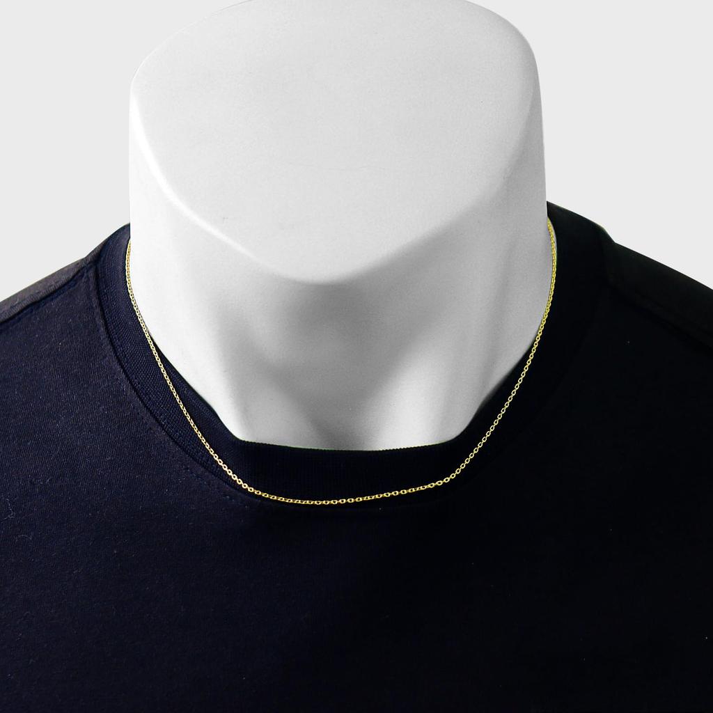 Ожерелье-цепочка Sears 18K Gold Azuki легкое 1 г 45 см [Sears] приблизительно. 1,2 мм приблизительно. sc71-0003-45