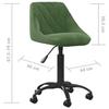 VidaXL Chaise de Bureau Siège de Bureau Chaise Pivotante d'Ordinateur Siège Ergonomique Maison Intérieur Hauteur Réglable 3088849