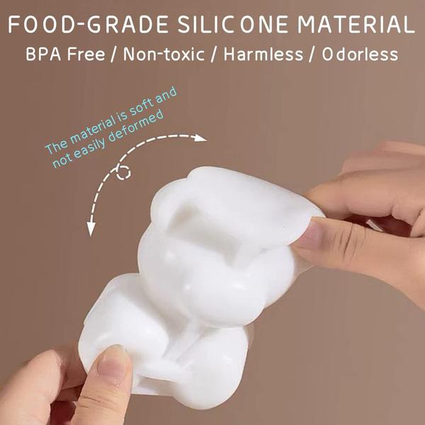 Силиконовая форма в форме медведя, машина для приготовления кубиков льда, форма для шоколадного торта, форма для конфет, теста для кофе, чая с молоком, виски, форма для льда