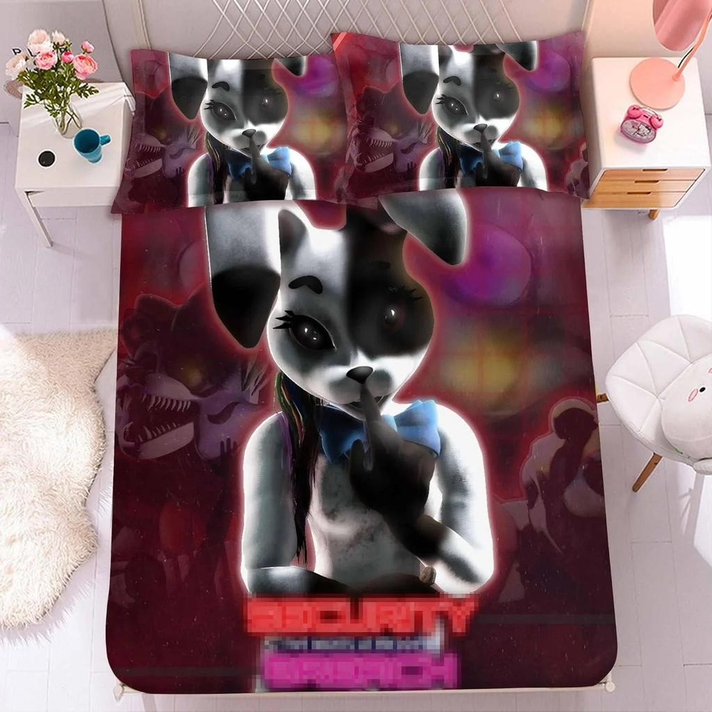 3D Комплект постельного белья Фредди Обои FNAF Пять Ночей Пододеяльник с Наволочками 2/3 шт. Декор Спальни Подарок