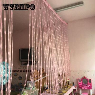 Романтическая занавеска с линией любви, занавеска на дверь с кисточками, милая занавеска с персиковым сердечком, перегородка, подвесная занавеска (1 шт.)