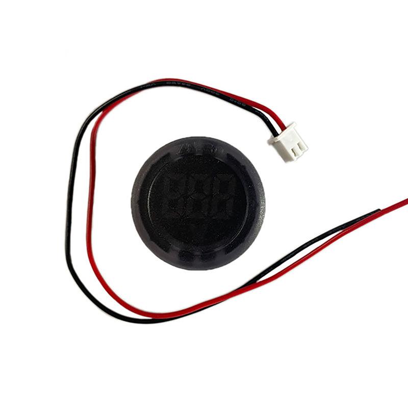 DC 4-100V светодиодный цифровой дисплей круглый двухпроводной вольтметр DC цифровой автомобильный вольтметр амперметр детектор напряжения тестер мониторная панель