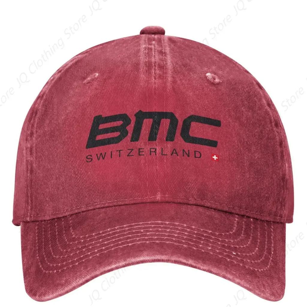 Унисекс Женские Бейсболки BMC для Велосипеда Винтажные Потертые Хлопковые Байкерские Кепки для Велоспорта Snapback Регулируемые