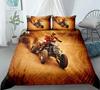 Motorcycle Race Car Bedding Set Single Twin Double Queen King Cal King Size Bed Linen Set