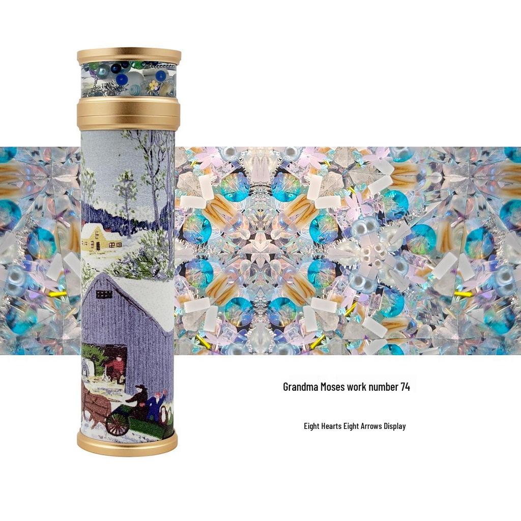 Grandma Moses Art Kaleidoscope Prism - Handmade Collectible Birthday Gift