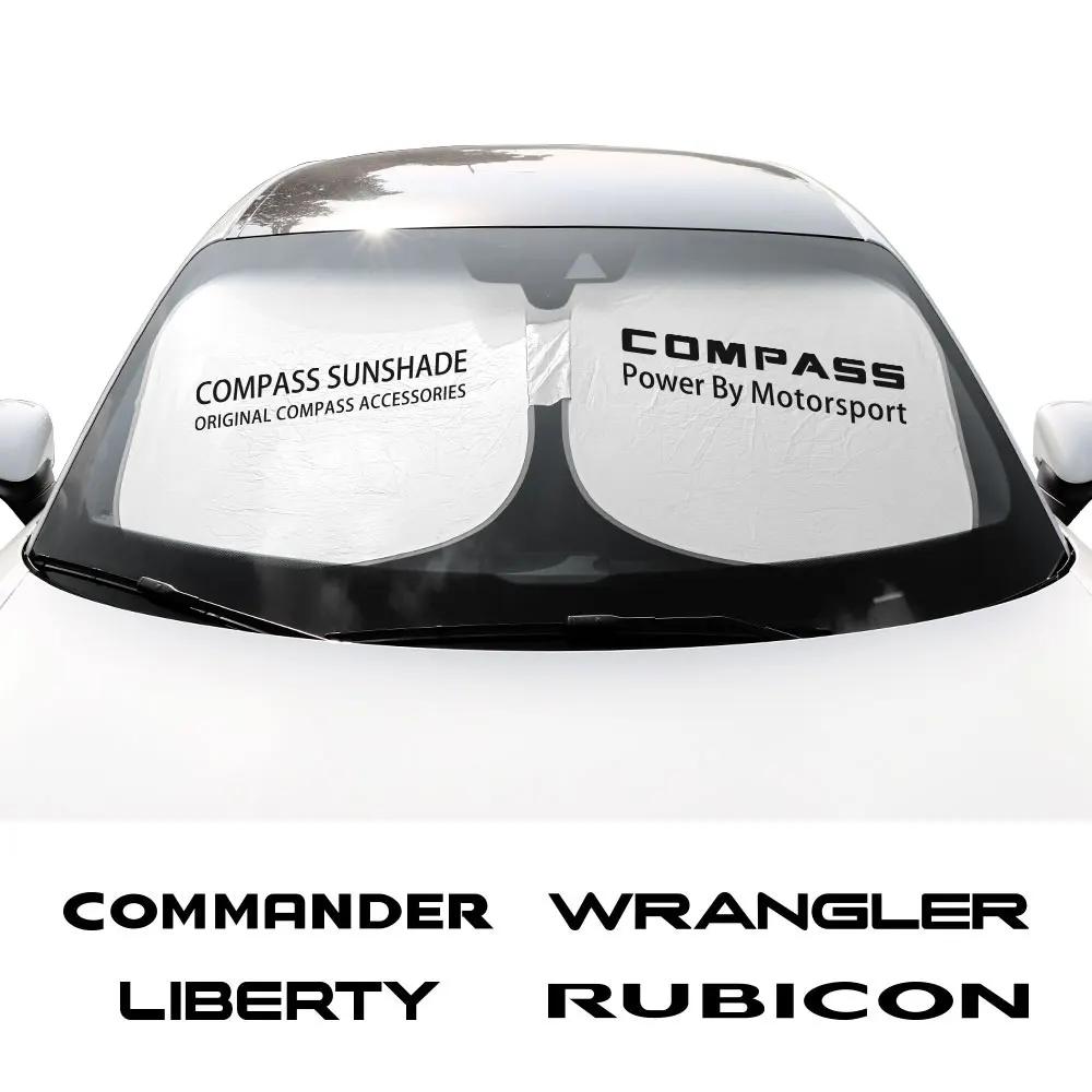 EPY1 Car Windshield Sunshades Parasol Anti UV Cover For Jeep Patriot Wrangler Cherokee Compass TrailHawk Rubicon Liberty Commander