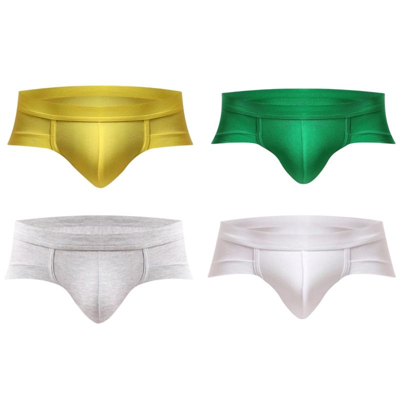 4 шт., мужские модальные трусы с низкой посадкой, мягкие дышащие U-выпуклые трусы-боксеры с 3D изгибом, 360 градусов, шорты для мальчиков, нижнее белье