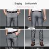 Romon Men's Elastic Non-Iron Straight Fit Business Casual Pants