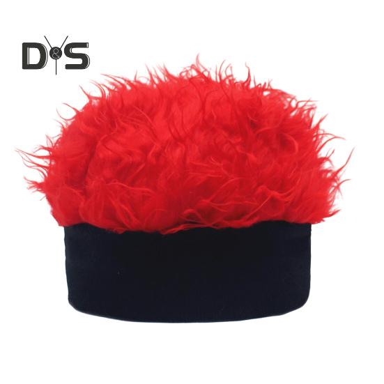 Новинка, козырек из искусственных волос для мужчин, регулируемая шляпа с шипами для парика с острыми короткими волосами, уличная хип-хоп-шляпа для фестивалей, вечеринок