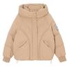 Women's Autumn and Winter Jackets Solid Color Hooded Thick Loose Windproof Short Women's Jacket