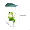 Animal Sculpture Frog Statue for Lawn Desktop Park Ornament Resin Figurine Party Favor