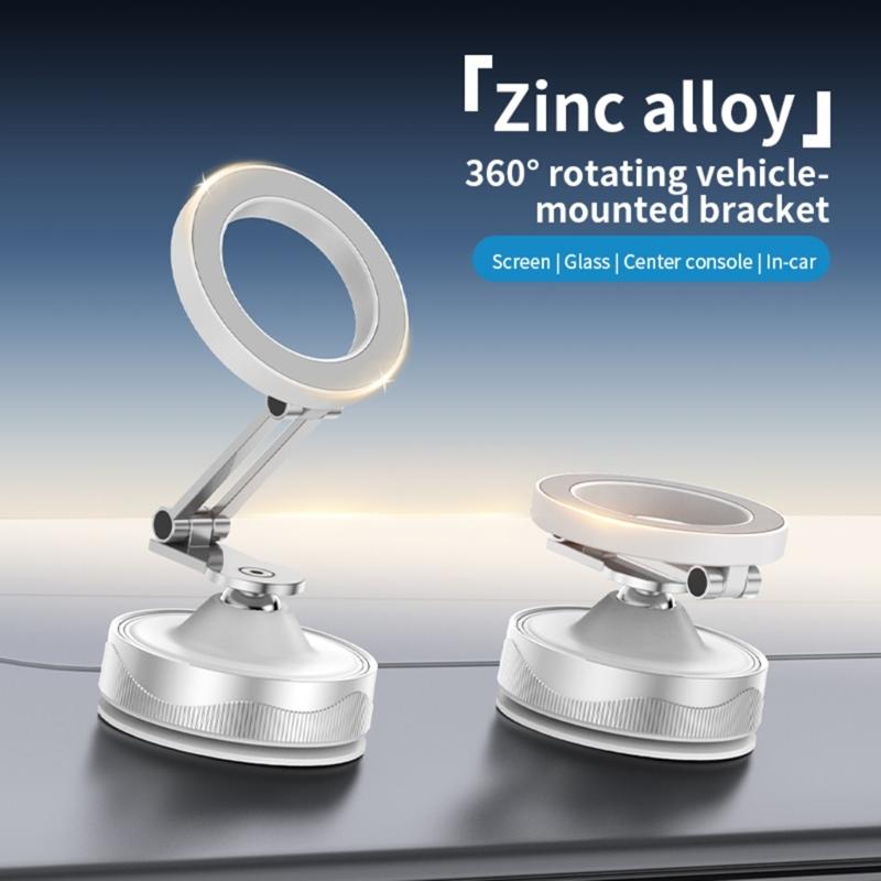 Car Phone Holder Strong Magnets & Vacuum Suctions Cup Adjustable Car Phone Mount, Phone Holder for Desk
