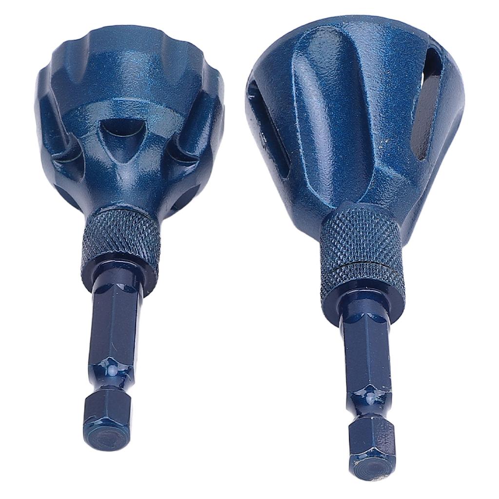 2 шт. шестигранный хвостовик фаски инструмент для удаления заусенцев резьбы покрытие синее вольфрамовое стальное сверло для снятия заусенцев