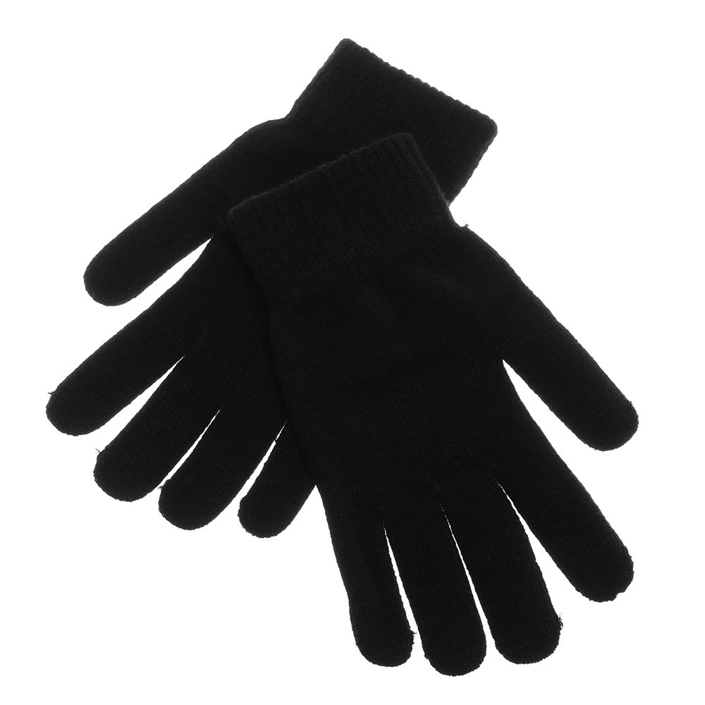 Magic Accessories Winter Warm Basic Thicken Mittens Full Fingered Gloves Plush Lining Wool Knitted