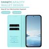 For TCL K23 K24 T506D T509K T510SPP T5094 T602DL T701DL Magnetic Flip Leather Case Coverage Shockproof Cover Wireless Charging Card Slot Holder