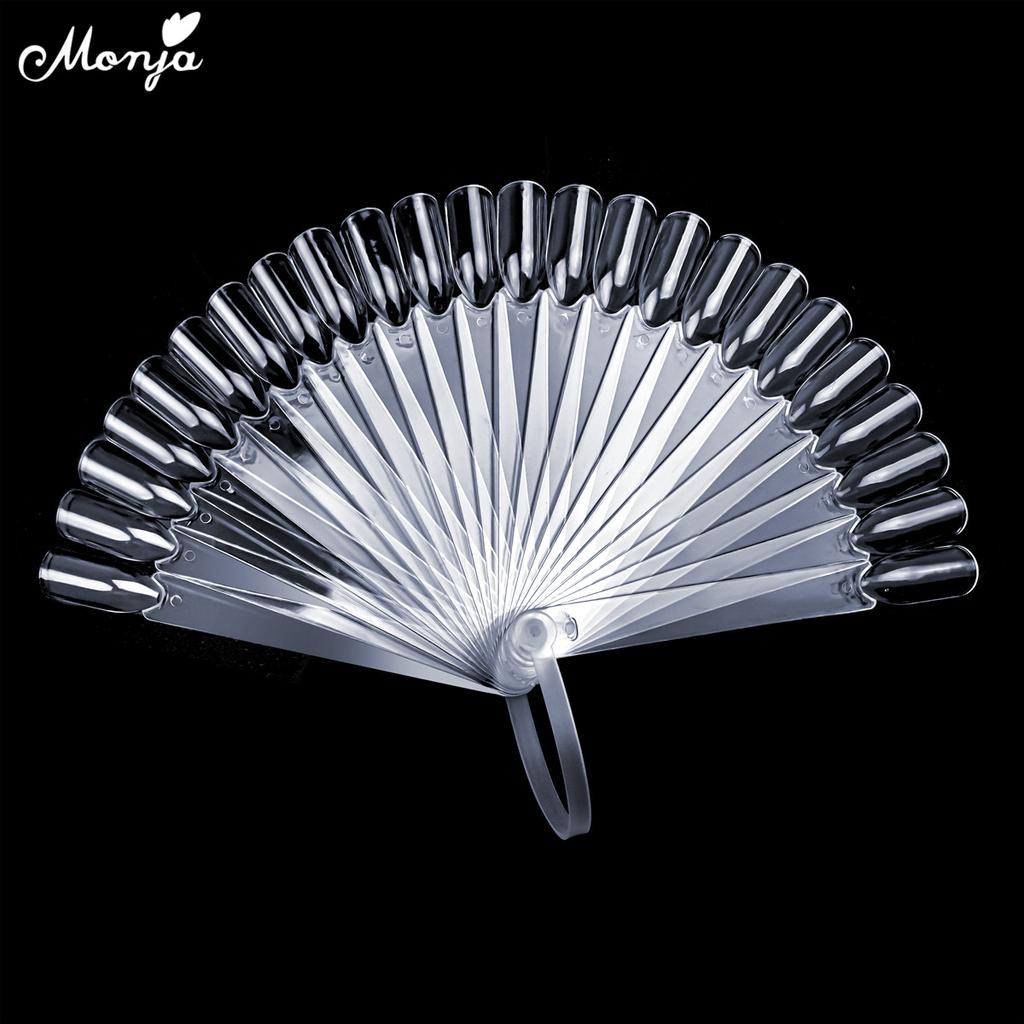 monja 24 шт., таблица отображения накладных ногтей, гель-лак для практики, съемные образцы цвета, тренировочный образец, маникюрные инструменты