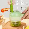 Multifunctional Electric Vegetable Cutter Slicer Rechargeable Garlic Mud Masher Garlic Chopper Cutting Pressing Mixer Food Slice