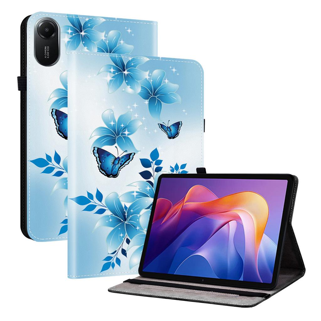 For Xiaomi Redmi Pad 2 Leather Case Pattern Printed Stand Tablet Cover with Card Slots