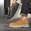Модная мужская обувь Весна Новый стиль Повседневные ботинки 2025 Нескользящая Износостойкая Толстая подошва Увеличивающая рост Удобная обувь для улицы