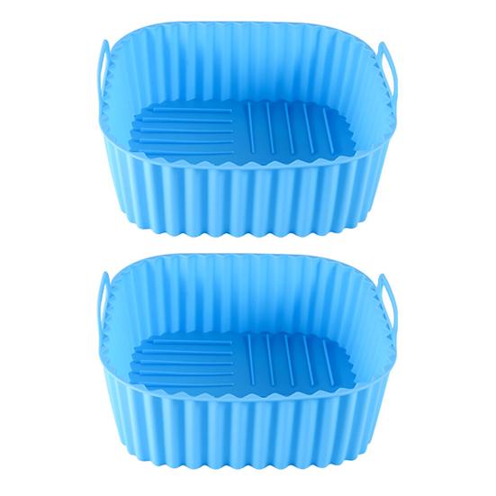 Square Air Fryer Liner Silicone Baking Mat 6.7 Inch Non-Stick