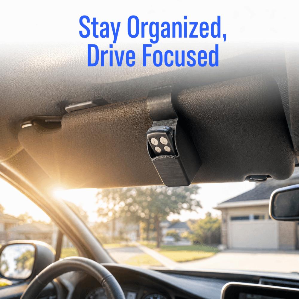 Anti-lost Garage Door Remote Holder Clip On Visor Organizer Car Sun Visor Garage Car Interior