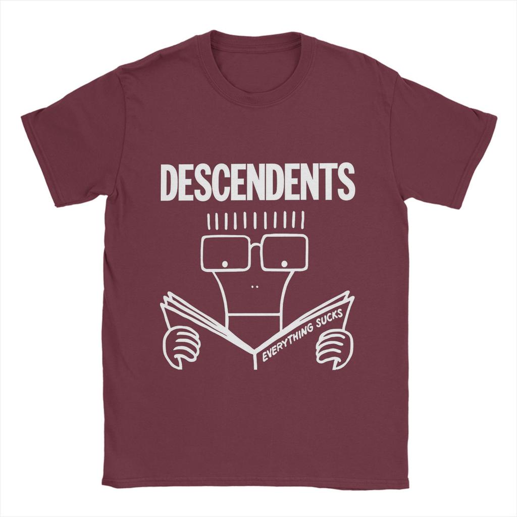 Descendents Группа Футболка Лето Хлопковые Футболки Для Мужчин Повседневный Дизайн Футболка Короткий Рукав Эстетичные Футболки