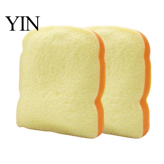 Anxiety Relief Gadget 1/2Pcs Simulated Toast Stress Toy, Sliced Bread Squeeze Sensory Fidget Toy Soft Stretchy Fake Food for Kids Teens Adults