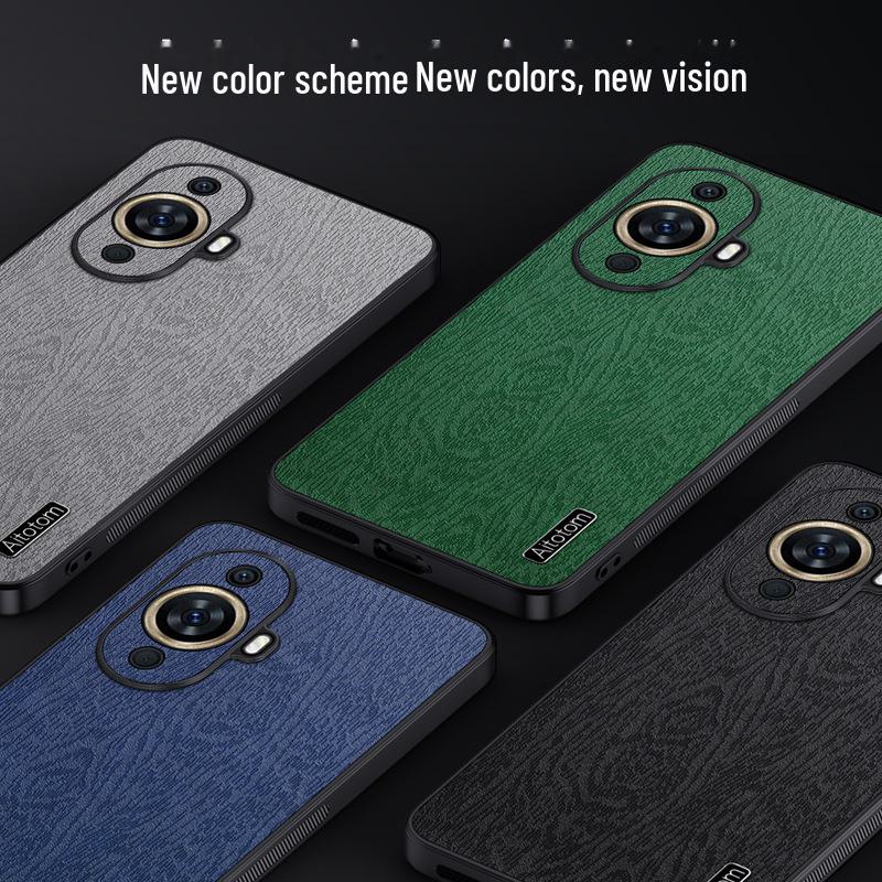 Чехол для телефона Huawei Nova11 Bark: Натуральная, простая полноразмерная сетчатая защита для NOVA7/8/9/10SE