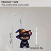 2D Flat Halloween Earrings for Women, Cute Black Cat Earrings for Halloween Party, Halloween Theme Jewelry for Women