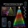 MIMIRGB 400LEDs Christmas Tree LED Lights Smart RGB LED String Lights Holiday Decoration for Indoor Outdoor Tree APP Control