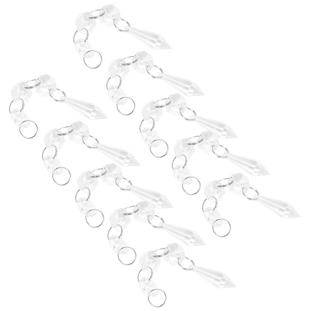 10pcs Bag Acrylic Bead Strands Chandelier Bead Lamp Chain Wedding Party Decoration