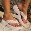 Soft Sole Platform Flip Flops Woman Clip Toe Eva Non-Slip Cloud Slippers Women 2024 Summer Thick Bottom Bathroom Slides Sandal