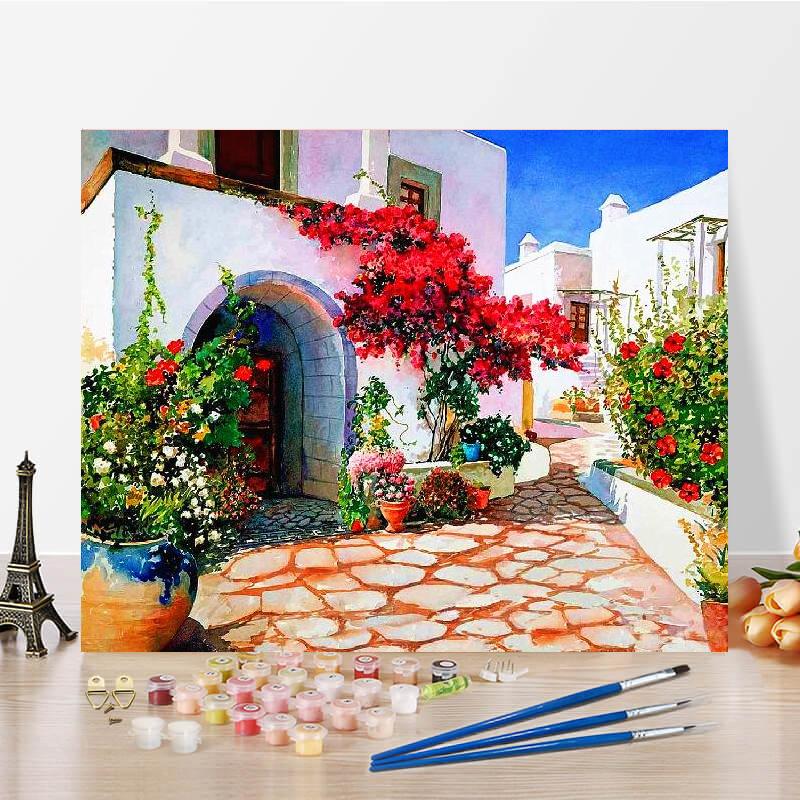 DIY Картина по номерам Холст Цифровая живопись маслом Цифровая живопись Домашнее украшение Цифровая живопись маслом