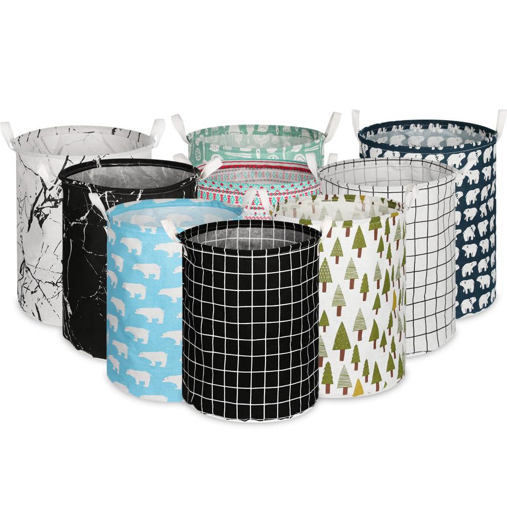 Modern Design Large Foldable Laundry Basket Storage Hamper Dirty Clothes Bag Bucket