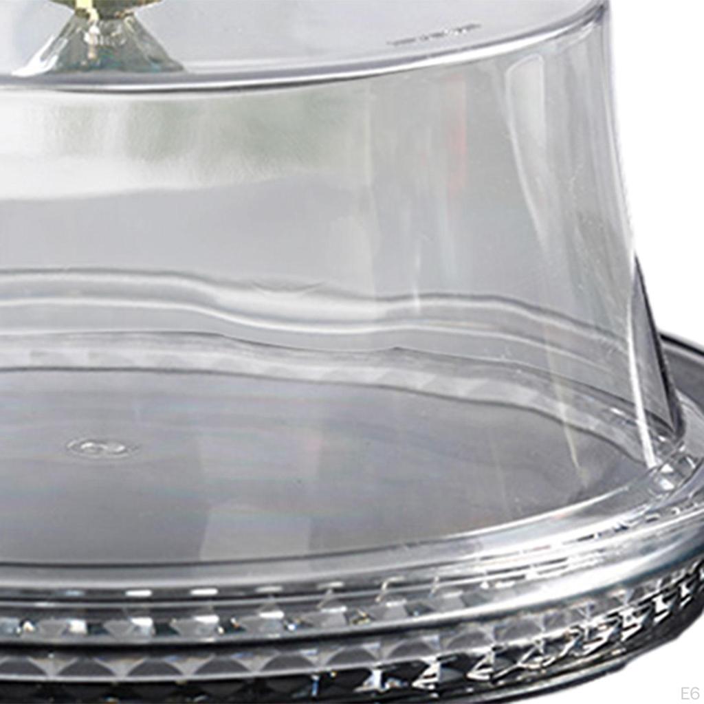 Акриловая подставка для торта с куполом, держателем для сервировочной тарелки и выпечкой