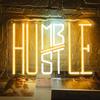 Неоновая вывеска Humble Hustle, светодиодная неоновая подсветка для декора комнаты, вдохновляющая неоновая подсветка, подарки для подростков, мальчиков и девочек, USB-неоновая настенная вывеска f