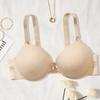Women 2 Hooks Detachable Straps Brassiere Comfortable Breathable Bras with Wire Bow Bra BCD Cup - 9874
