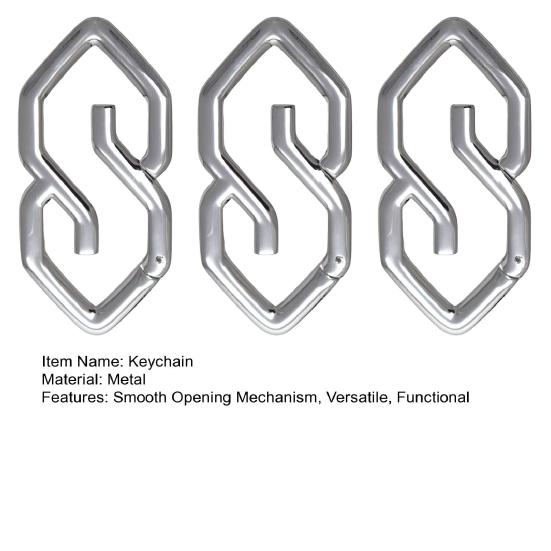 1/2/3 шт. Брелок Механизм плавного открывания Минималистичный дизайн Карабин The S Thing Для повседневного ношения Путешествия Использование на открытом воздухе