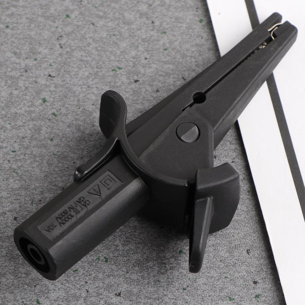 Battery Test Clip Insulated Alligator Clip 4Mm Banana Plug Multimeter Pen Cable Clamp for Electrical Projects Solar Panel Car